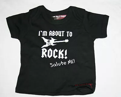 I'm About To Rock - Salute Me! - Alternative Funny Rock Black Baby T Shirt  • £6.50