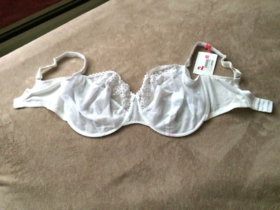 £29.30 • Buy Cleo By Panache 38M  White Lucy Balconnet Underwire Cup Bra  Style 5851 NWD