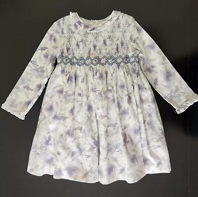 Beautiful Smocked Little Girl's Dress  High Quality 4-5 Years #606 • $16