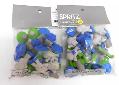 X2 Spritz Space Erasers 24 Ct Bag Party Favors Astronaut Spaceship Robot UFO • $10.29