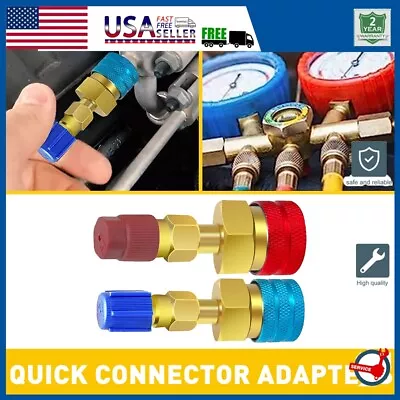 R1234yf To R134a Quick Coupler Adapter Fits Car A/C High Low Side Conversion Kit • $15.99