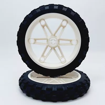 LEGO Wheel 81.6 X 15 Tyre 2902 White Rim 2903 Motorbike Technic Mindstorm X2 • $49.99