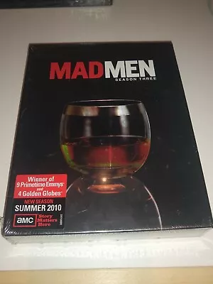 Mad Men: Season Three NEW Sealed DVD  4-Disc Box Set Free US Shipping • $7