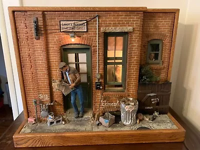 Michael Garman VTG 1975 Cityscapes Street Scenes Sculpture Lighted With Magic • $3200