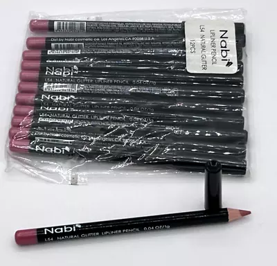 Nabi Lipliner Pencil L54 Natural Glitter 0.04 Oz 12 Pack • $13.99