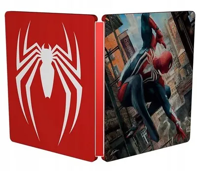 Marvel Spider-man Steelbook Only Collector's G2 Ps4 Ps5 Pc Metal Case Spiderman • $39.99
