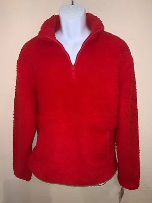 Mens/Unisex S.M3XLTALL Long Sleeve Sherpa (in & Out) 1/4 Zip Pullover K Pocket • $22.11