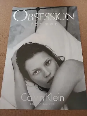 Calvin Klein. Obsession For Men. Fragrance. Magazine Advert. Free Uk Post • £3.99