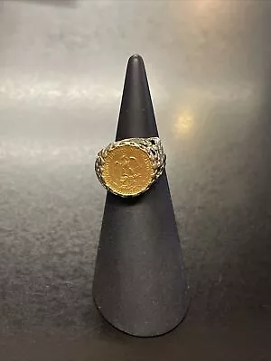 22ct Gold Pesos 1945 Coin Broken Mount 9ct (cwl4663) • £180