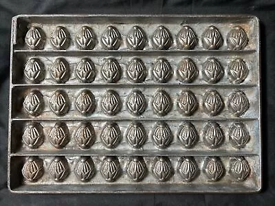 Antique Heavy Ornate CHOCOLATE Candy DROP Mold 45 Mold Pan Very Fancy • $134.95