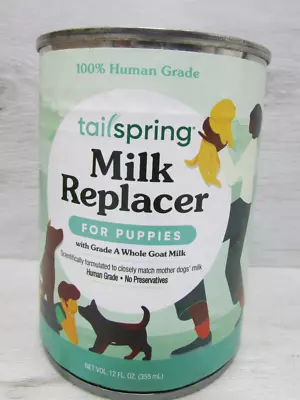 Tailspring Milk Replacer For Puppies 12 Cans Made W/Whole Goat Milk Human Grade • $94.99