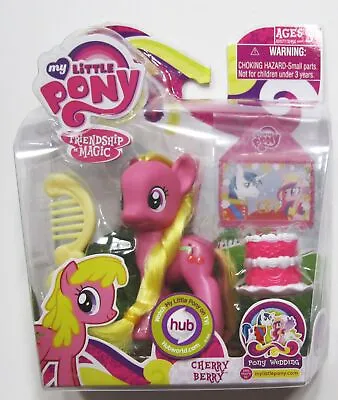 My Little Pony CHERRY BERRY Figure 2011 Friendship Is Magic +WEDDING CAKE NEW 3  • $46.90