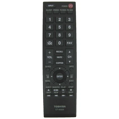 $11.99 • Buy Toshiba CT-90325 LCD TV Remote 50L2200U 37E20 22AV600 40FT1U 32C120U 46G3DU1
