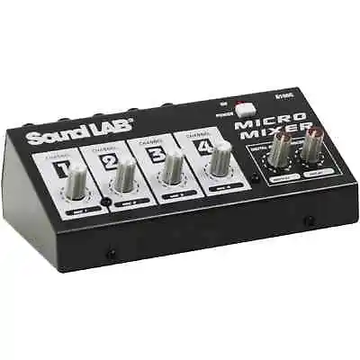 Soundlab 4 Channel Mono Mixer With Effects • £22