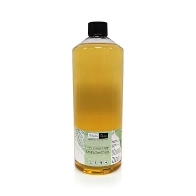 1 Litre Safflower Oil (1000ml) | 100% Pure & Natural Cold Pressed Carrier Oil • £9.25