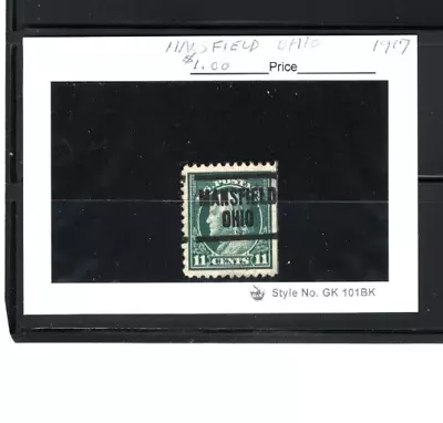 JimbosStamps U.S.precancel 1917 Green  11 Ct. Frank. MANSFIELD OHIO • $0.99