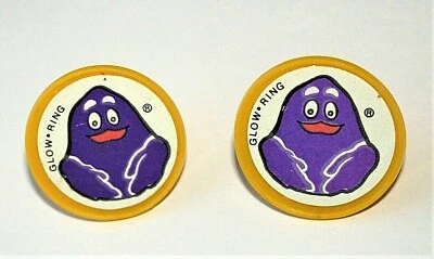 $12.99 • Buy 2 Vintage Fast Food Premium Grimace McDonalds Glow In Dark Ring NOS New 1970s