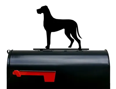 Great Dane Dog Mailbox Topper / Sign - Made In USA - Powder Coated Steel • $35