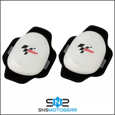 MotoGP Motorcycle Knee Sliders Pads - White Square • $43.15