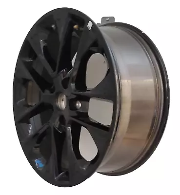 JEEP WRANGLER FACTORY OEM 2020-23 GLOSS BLACK BLUE LOGO ALLOY WHEEL RIM 9262 B2 • $116.99