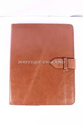 New IPAD 2 3 & 4 Tan Lambskin Luxury Real Genuine Leather Cover Case Stand • £29.99