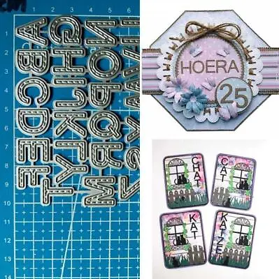 Alphabet Metal Cutting Dies Letter Stencil Scrapbooking Paper Cards Embossing • $5.32