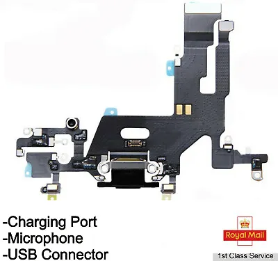 Genuine Quality For IPhone 11 Charging Port Replacement Flex Cable USB Dock Mic  • £6.98