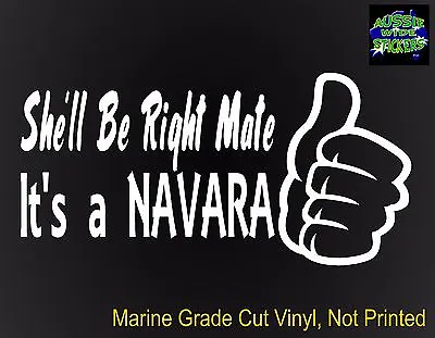 $6.90 • Buy NAVARA D40 D22 4x4 For Nissan Ute Car Accessories Funny Stickers 200mm