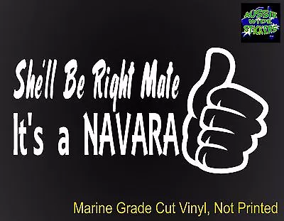 NAVARA D40 D22 4x4 For Nissan Ute Car Accessories Funny Stickers 200mm • $6.90