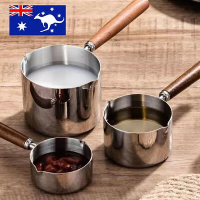 Mini Soup Pot Porridge Cooking Pot Milk Pan With Long Handle Small Saucepan Pot • $18.67