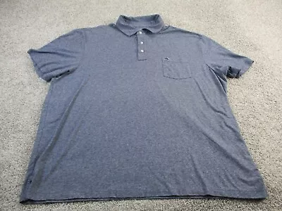 Vineyard Vines Edgartown Polo Adult 2XB Blue Golf Preppy Collared Mens GUC • $26.99