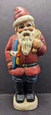 1988 Vaillancourt Folk Art Santa Clause & Toy Bag Figurine #14 Sutton Mass • $85