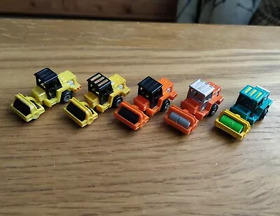 5x Steamrollers - Micro Machines Construction Joblot - Vintage Galoob • £0.99