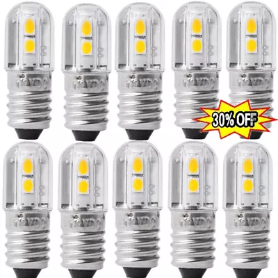 2/6/10X 6V/12V E10 COB LED Screw Base Torch Bulb Lamp White/Warm GX Prof • $6.23