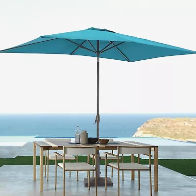 Bunannm 6x9Ft Patio Market Umbrella Outdoor Table Umbrella • $59.99