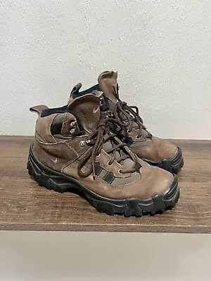 Vintage 90s Nike Air ACG Brown Suede Leather Hiking Boot 980406 Women’s Size 9 • $50