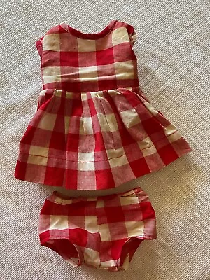 Vintage Red Check Doll Dress And Short Pants For Chatty Cathy Doll 1960's • $19