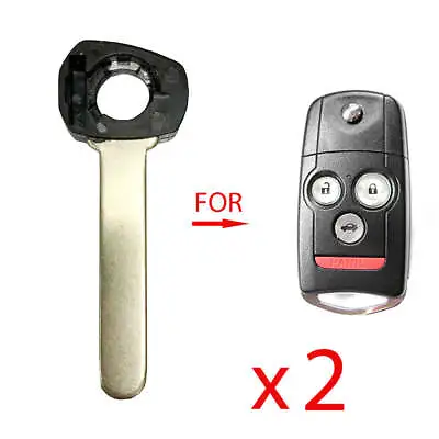 New Keyless Remote Flip Key Uncut Blade W/o Chip Replacement For Acura (2 Pack) • $10.66