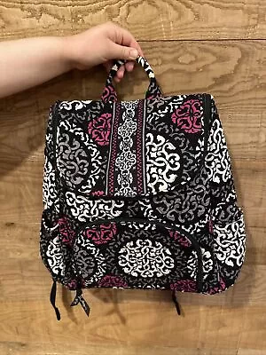 Vera  Bradley Canterberry Magenta Double Zip Backpack  • $43.99