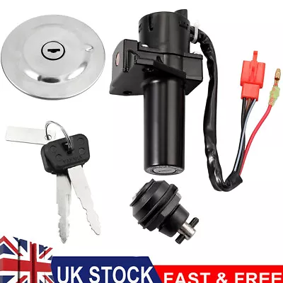 Motorcycle Ignition Switch Key Barrel Lock Fuel Gas Cap For Yamaha YBR125 UK • £15.28