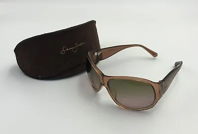 $24.50 • Buy Sean John SJ504S Pilot Brown Transparent Classic Curved Women Sunglasses W/Case