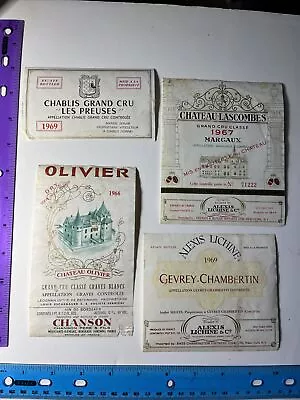 1960s ORIGINAL VINTAGE FRENCH WINE LABELS FRANCE • $5