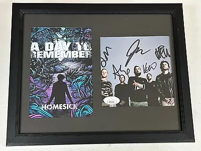 A Day To Remember Autographed Signed Homesick Photo Display W/ Jsa Coa # Ai83836 • $200