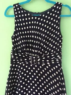 Wallis Polka Dot Dress Size 10 • £15