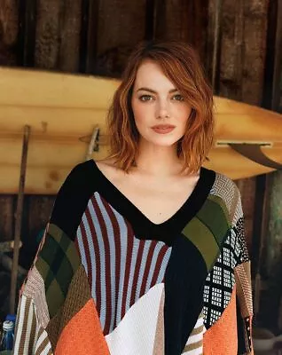 $3.99 • Buy Emma Stone With Her Colorful Shirt 8x10 Picture Celebrity Print