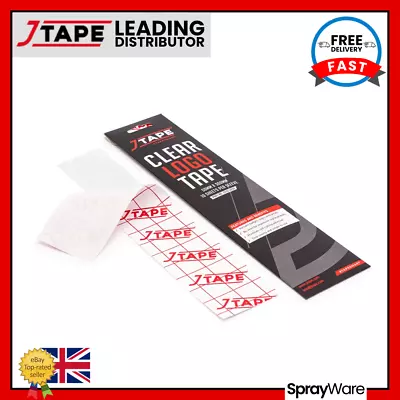 J Tape Logo Tape Clear Reapplying Car Badge Emblem Adhesive 50mm X 300mm 10pk • £27.02