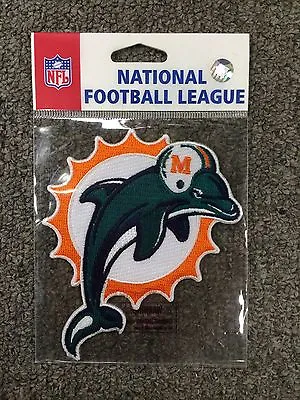 Miami Dolphins Patch Authentic Official NFL Licensed Iron On Sew Old Logo HTF! • $9.99