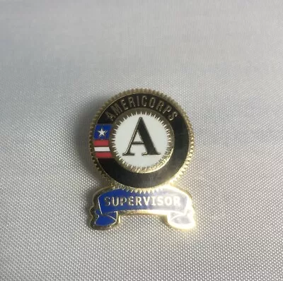 Americorps Supervisor Lapel Pin 2009 Metal Compliments Americorps Gear 0.75 Inch • $9.50