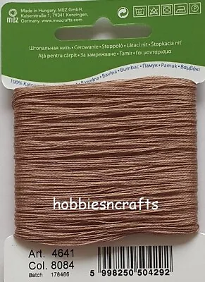 MUSHROOM COATS 100% COTTON Thread For Hand Sewing Darning & Mending - 20 Metres • £1.75