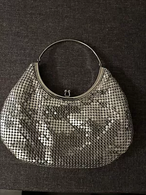 Frangi Vintage Silver Chain Mail Hand Bag • £9.99